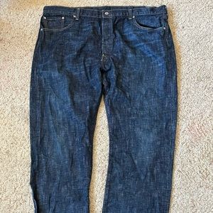 Levis 501 Button Fly Blue Jeans 44x30